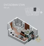 Dvosoban stan | 4zida