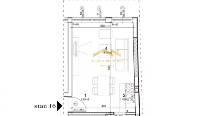 Jednosoban stan | 4zida