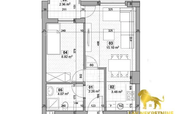 Jednoiposoban stan | 4zida