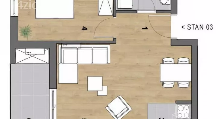 Dvosoban stan | 4zida