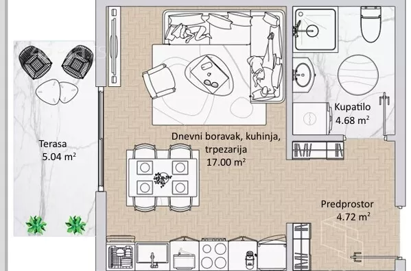 Jednosoban stan | 4zida