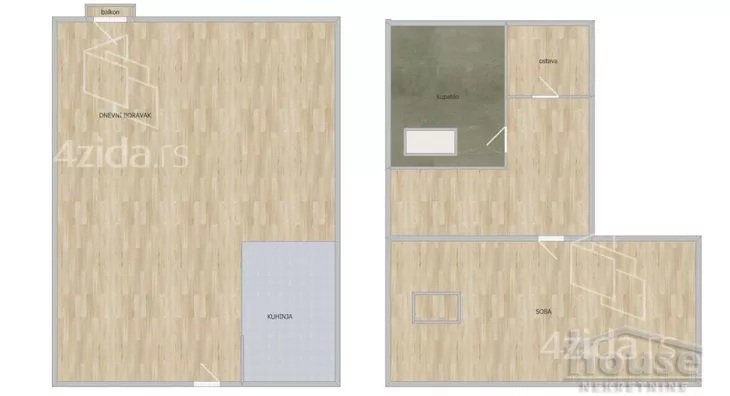 Jednoiposoban stan | 4zida