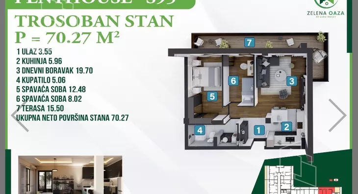 Trosoban stan | 4zida