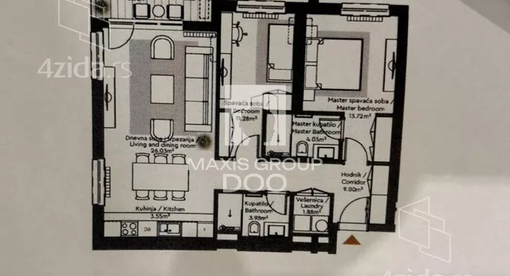 Trosoban stan | 4zida