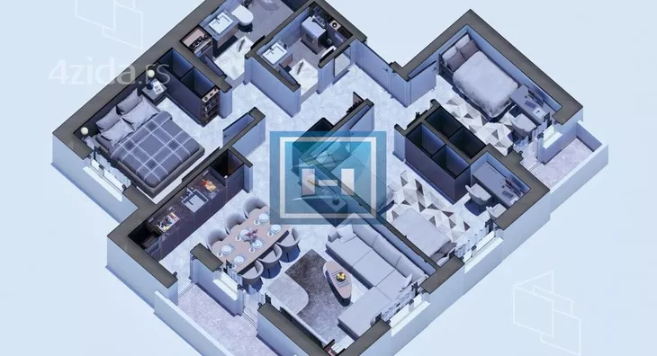 Trosoban stan | 4zida