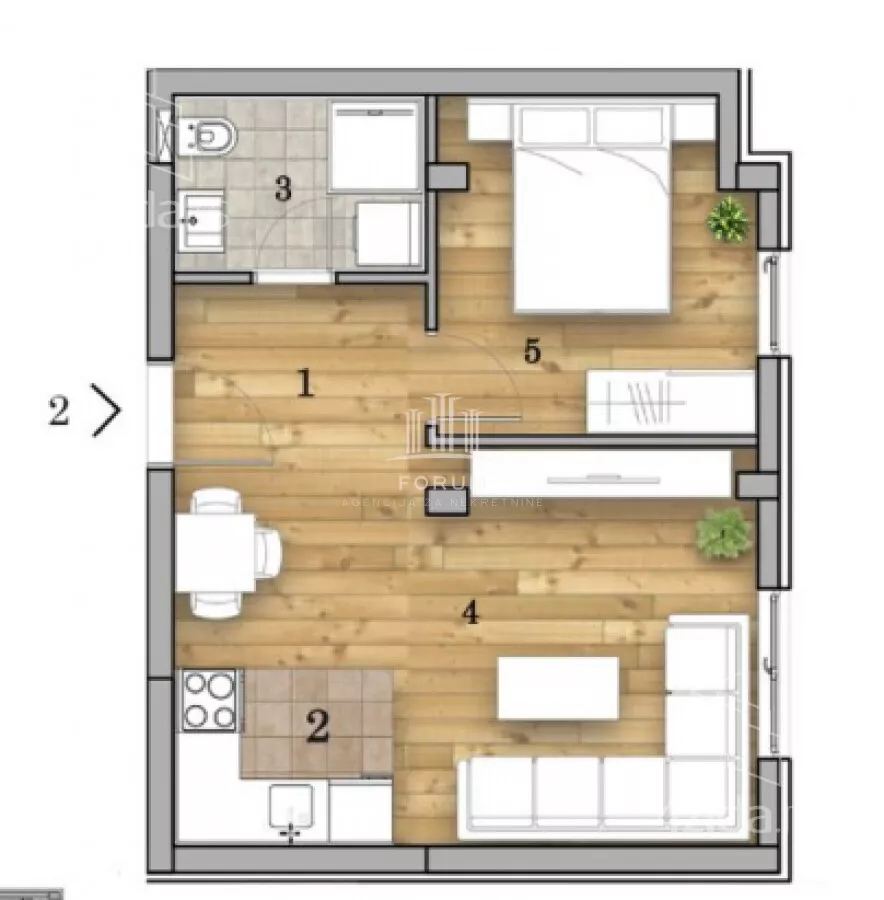 Dvosoban stan | 4zida