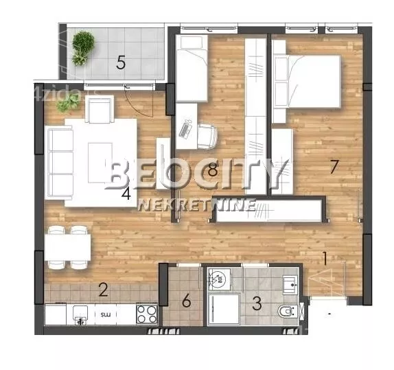 Trosoban stan | 4zida