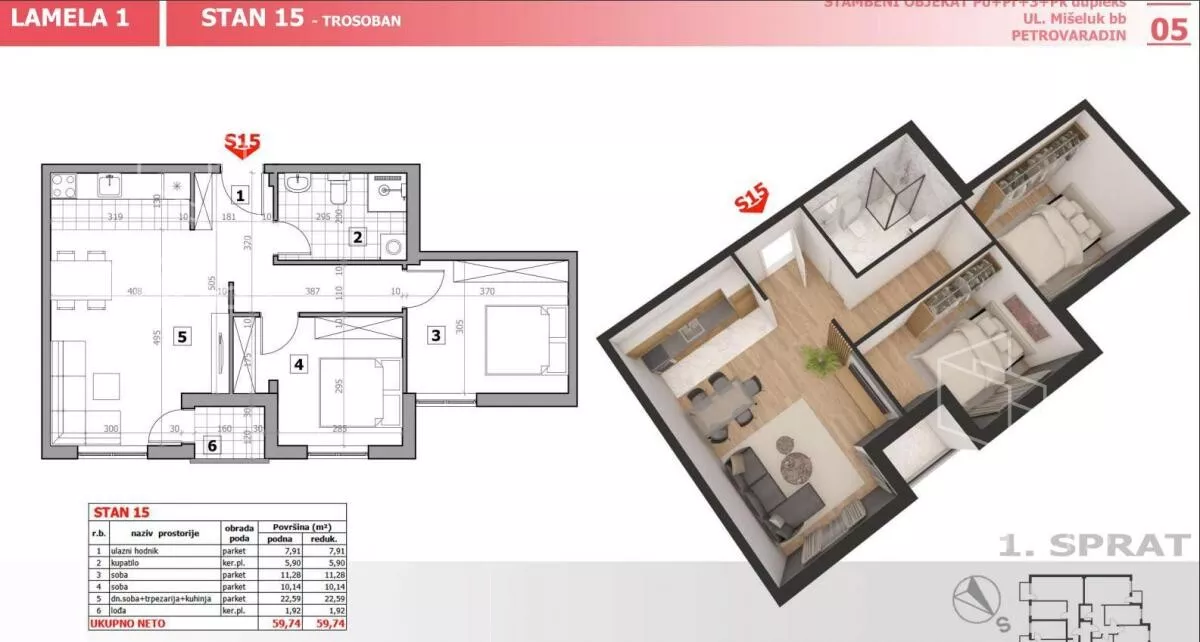 Dvoiposoban stan | 4zida