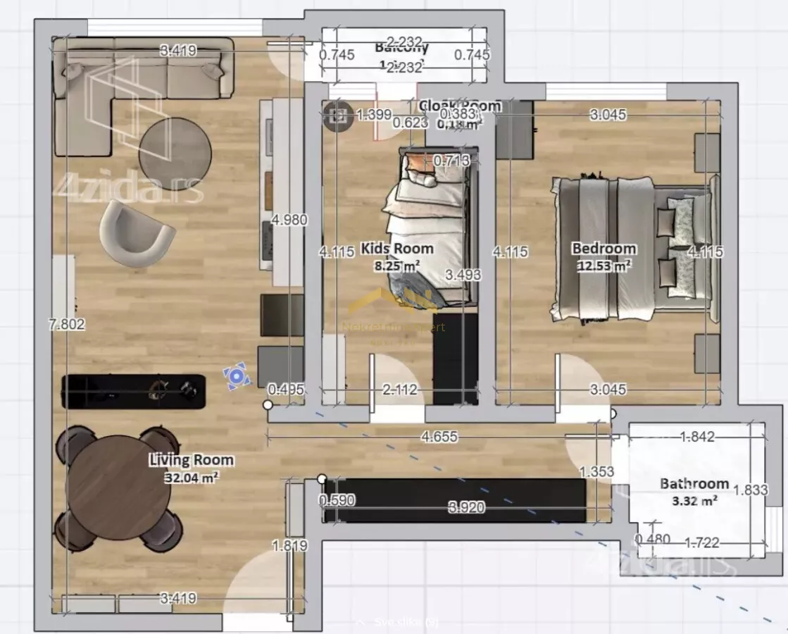 Dvoiposoban stan | 4zida