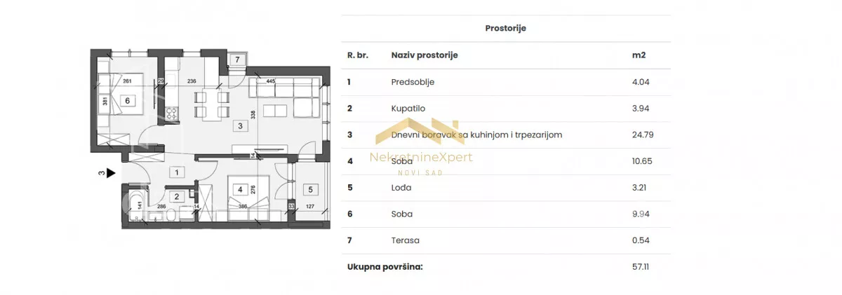 Trosoban stan | 4zida
