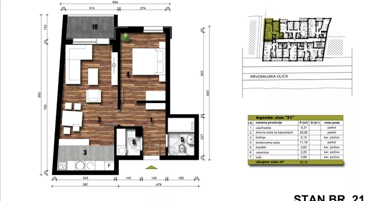 Dvosoban stan | 4zida