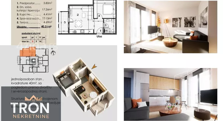 Jednosoban stan | 4zida