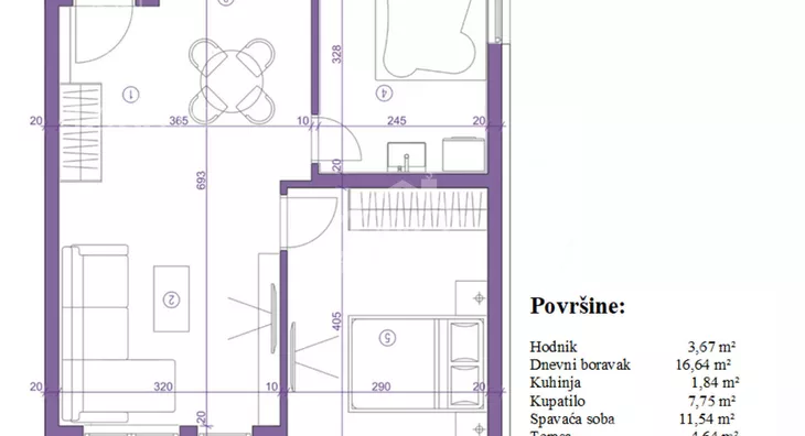 Jednosoban stan | 4zida