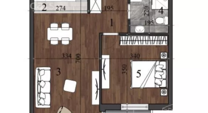 Dvosoban stan | 4zida