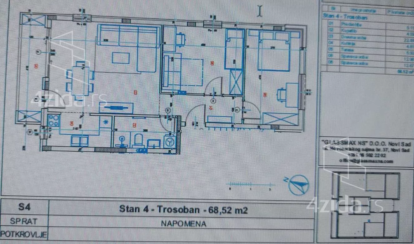 Trosoban stan | 4zida