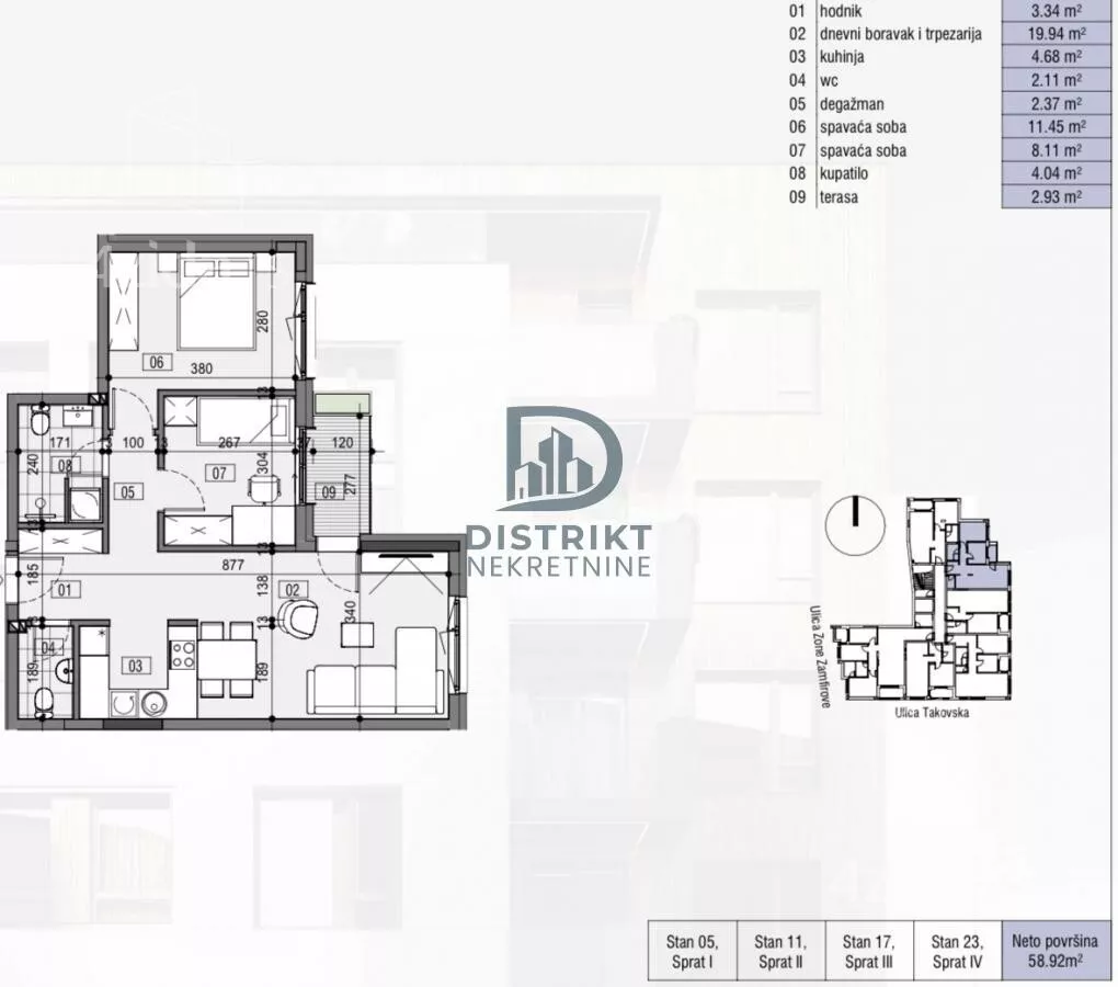 Dvoiposoban stan | 4zida