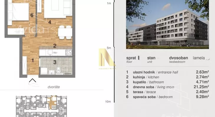 Dvosoban stan | 4zida