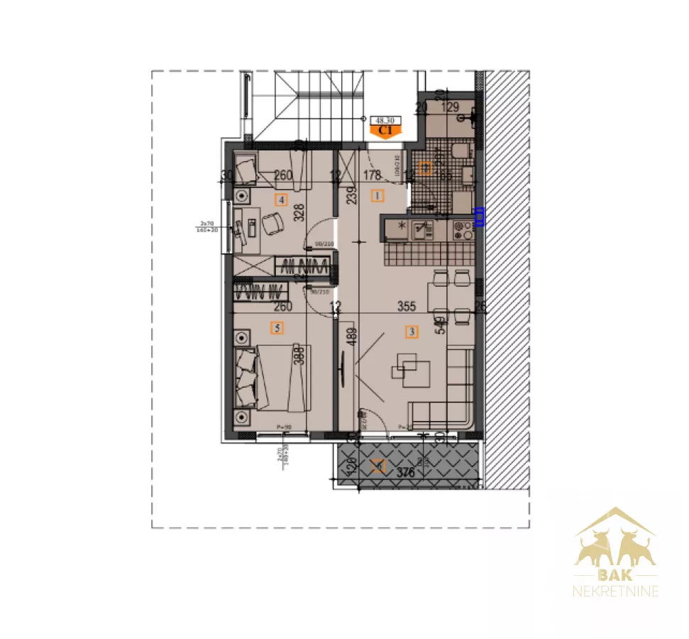 Dvoiposoban stan | 4zida