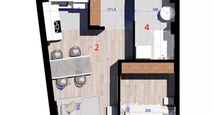 Jednoiposoban stan | 4zida