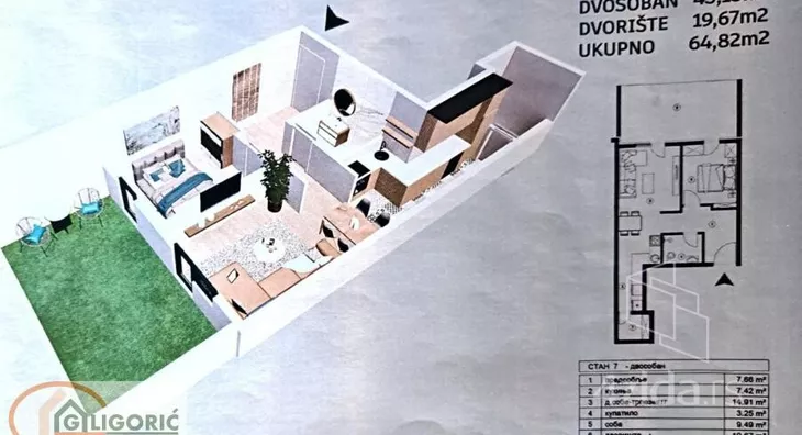 Dvosoban stan | 4zida