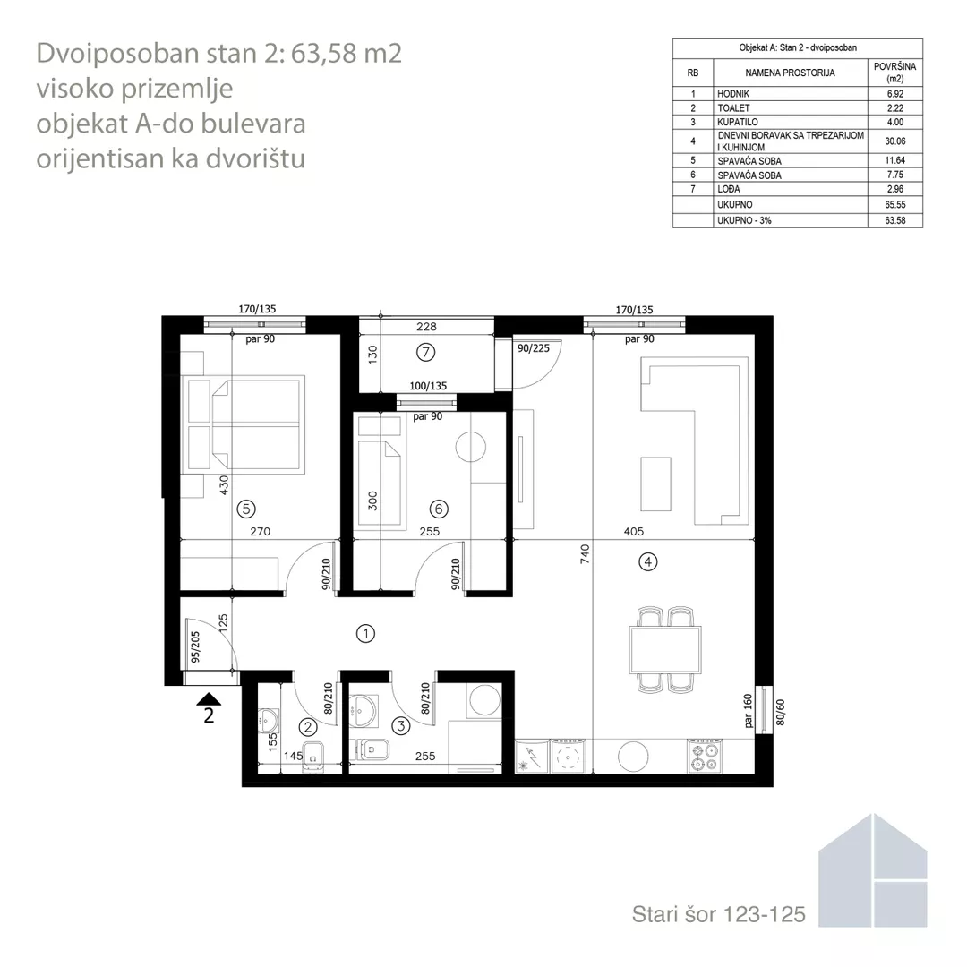 Dvoiposoban stan | 4zida