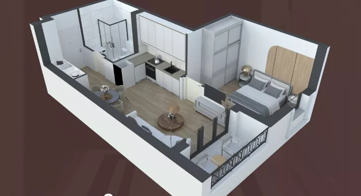 Jednoiposoban stan | 4zida