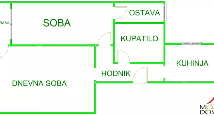 Jednoiposoban stan | 4zida