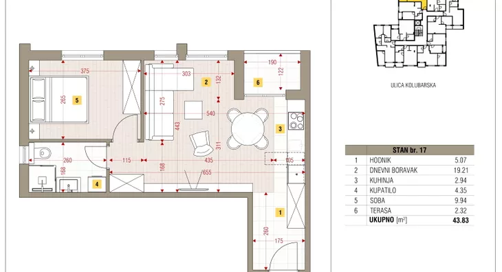 Dvosoban stan | 4zida