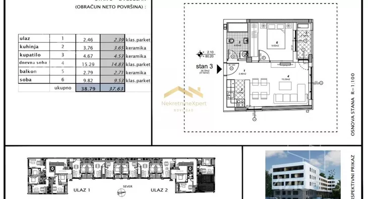 Jednoiposoban stan | 4zida