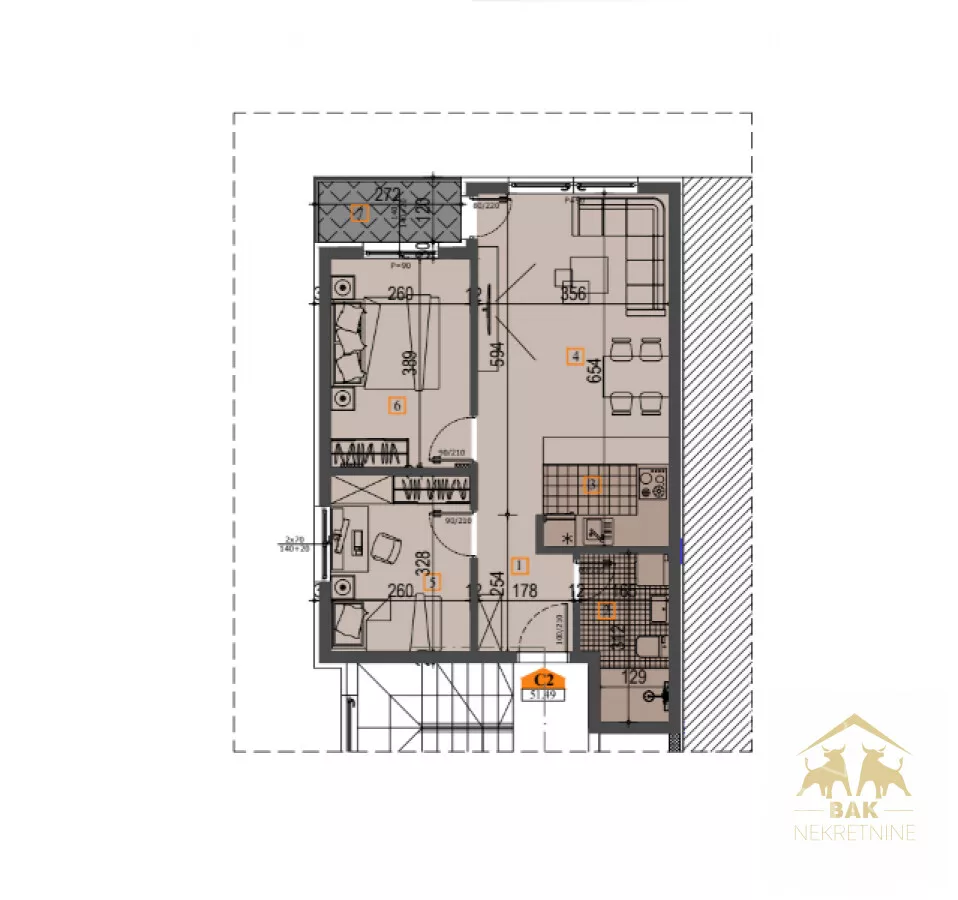 Dvoiposoban stan | 4zida