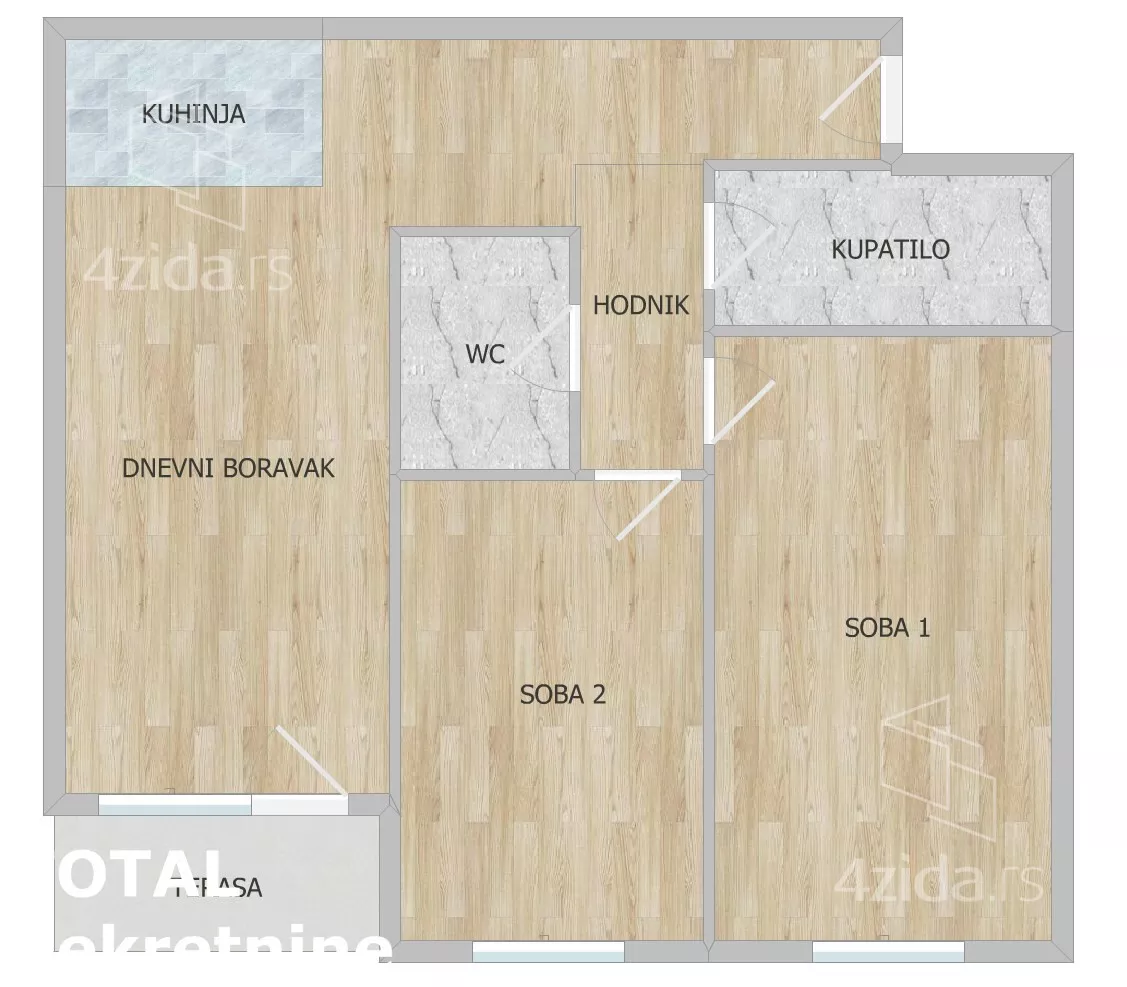 Trosoban stan | 4zida