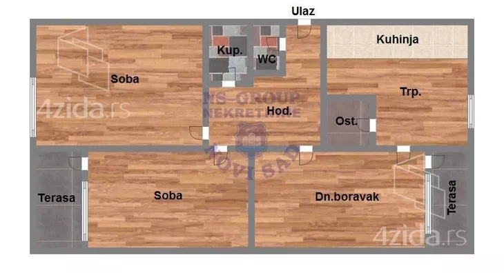 Trosoban stan | 4zida