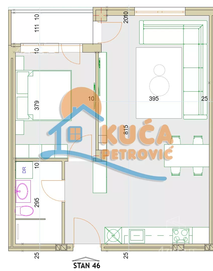 Jednoiposoban stan | 4zida