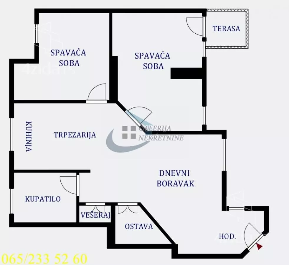 Trosoban stan | 4zida