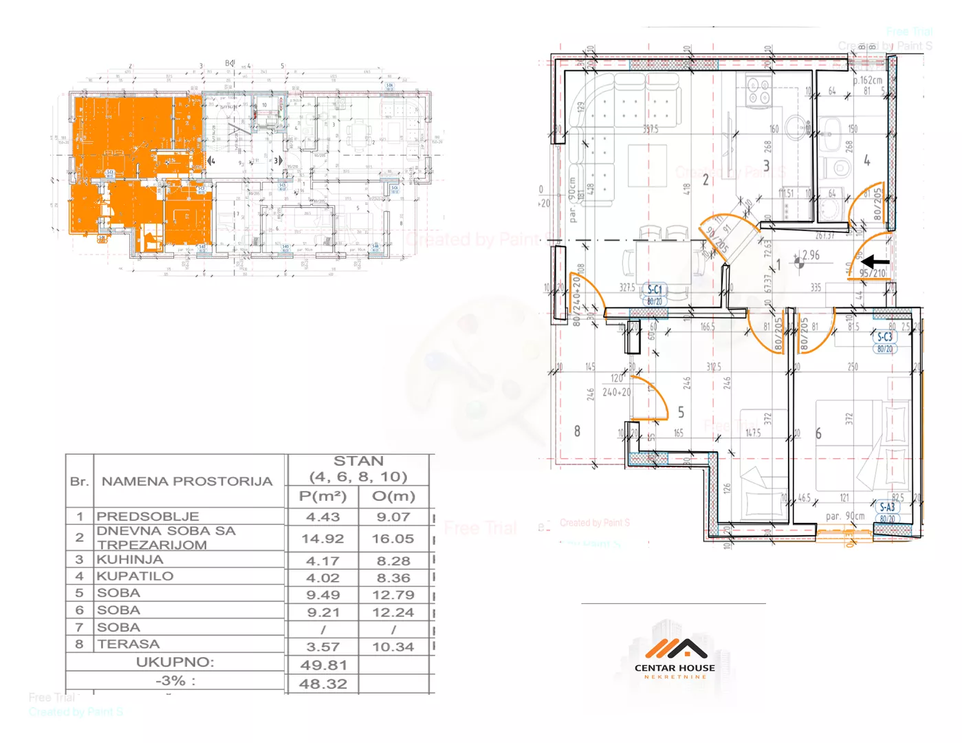 Dvoiposoban stan | 4zida
