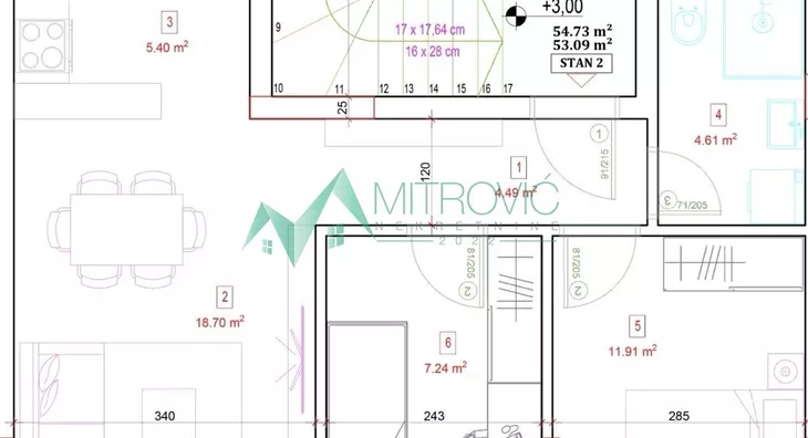 Trosoban stan | 4zida