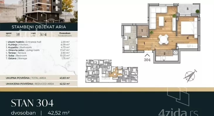 Dvosoban stan | 4zida