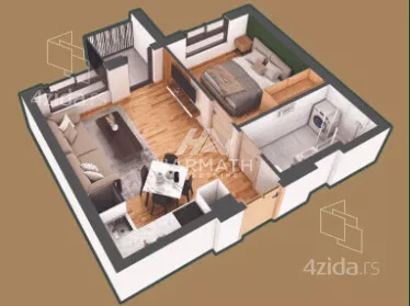 Jednoiposoban stan | 4zida