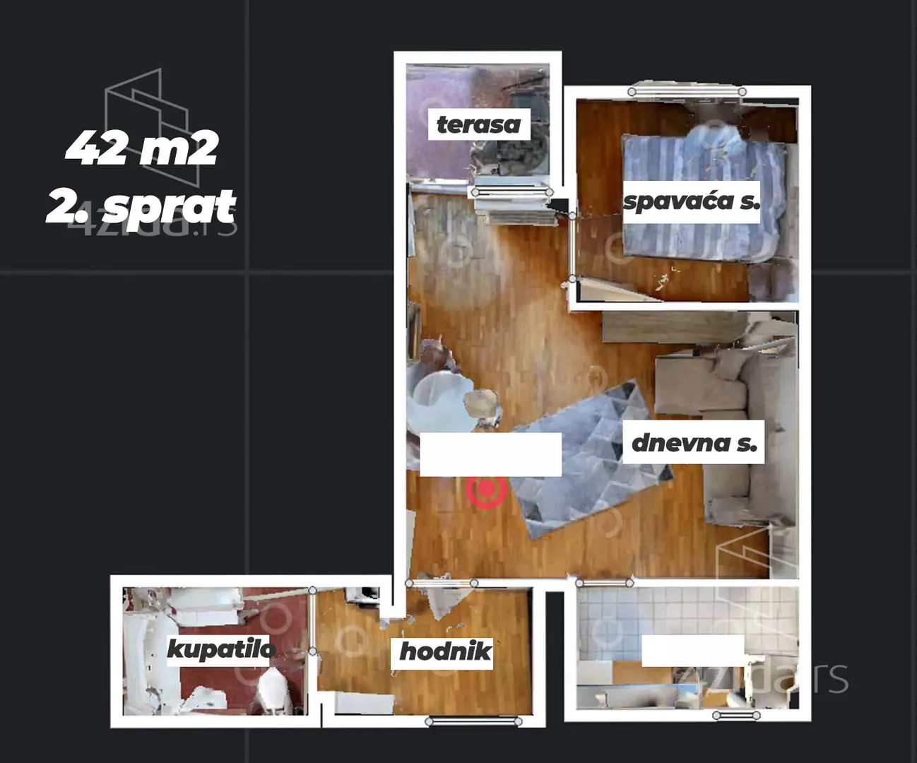 Jednoiposoban stan | 4zida