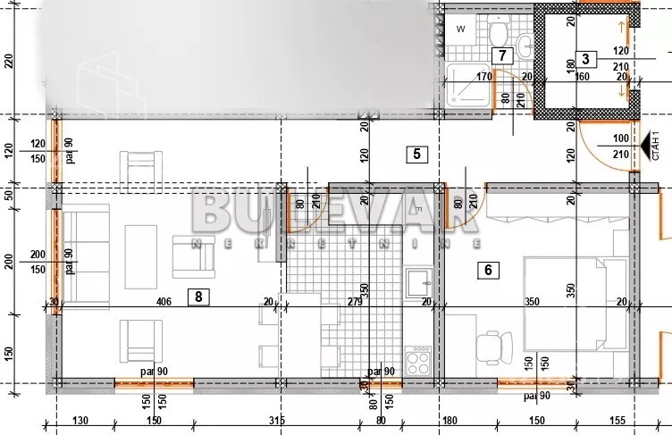 Dvosoban stan | 4zida