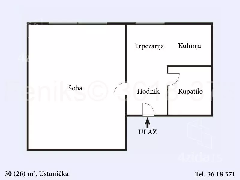 Jednosoban stan | 4zida