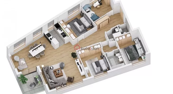 Petosoban stan | 4zida