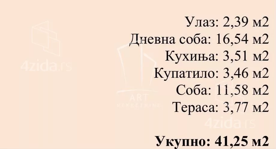 Dvosoban stan | 4zida