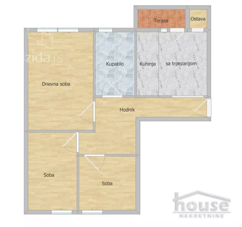 Trosoban stan | 4zida