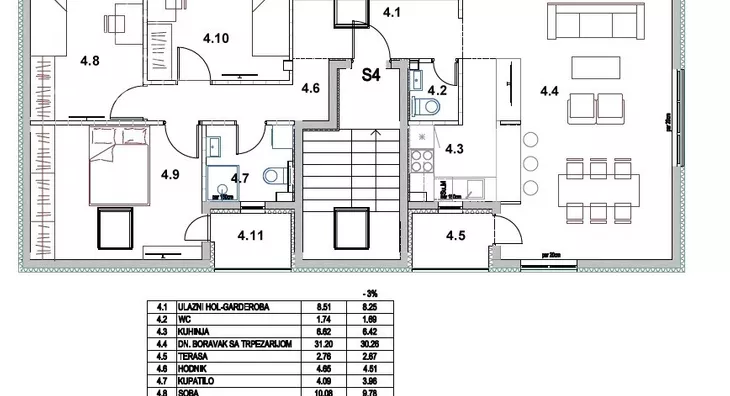 Troiposoban stan | 4zida