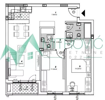 Trosoban stan | 4zida