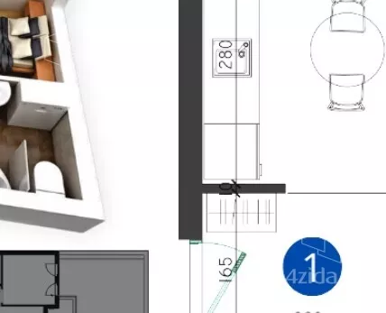 Jednoiposoban stan | 4zida