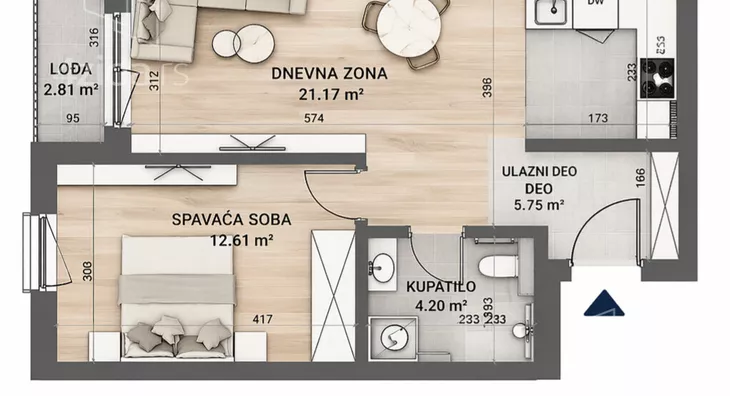 Dvosoban stan | 4zida