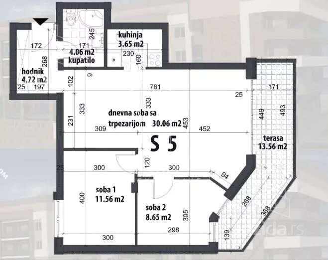 Trosoban stan | 4zida