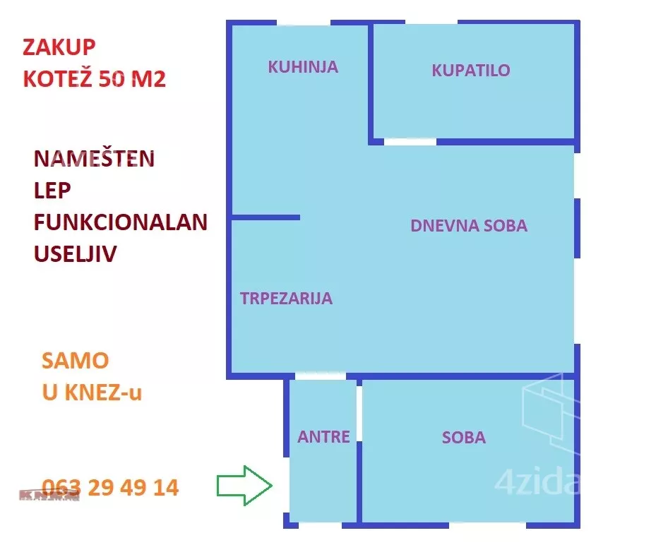 Dvosoban stan | 4zida